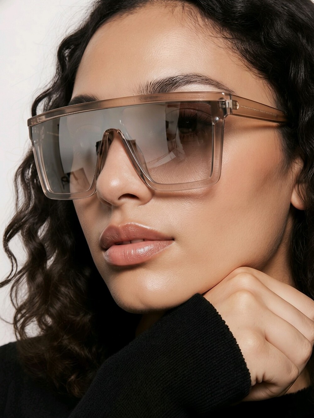 Carolina Lemke Berlin Shield Sunglasses (CL3111-02) Wicked
